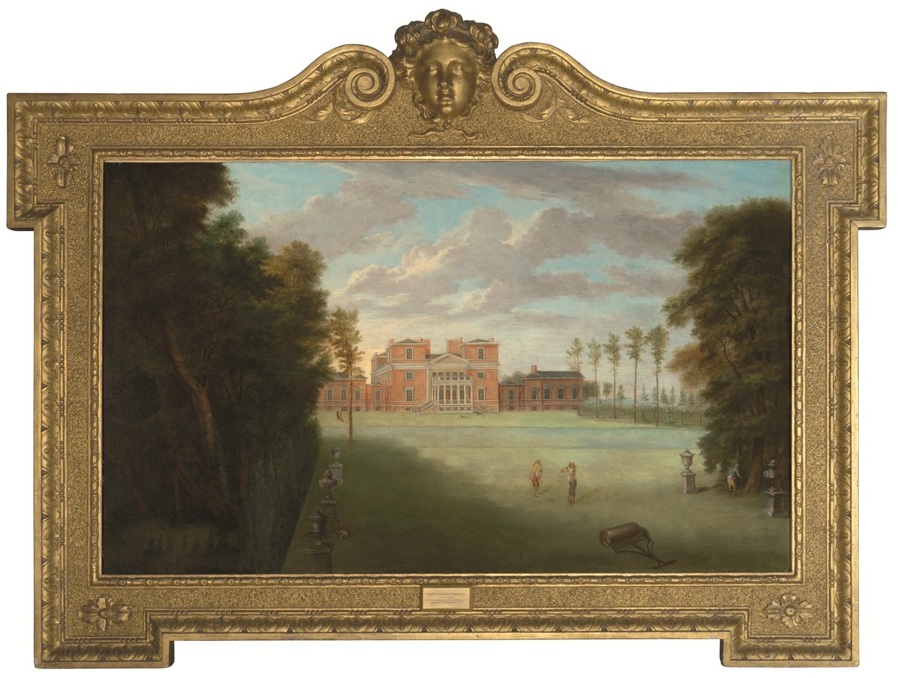 Vue de Tottenham Park, Wiltshire (huile sur toile) - Pieter Andreas Rysbrack