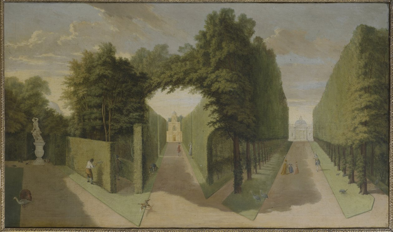 Vue du Bagnio et des allées du bâtiment Comed, Chiswick Villa - Pieter Andreas Rysbrack