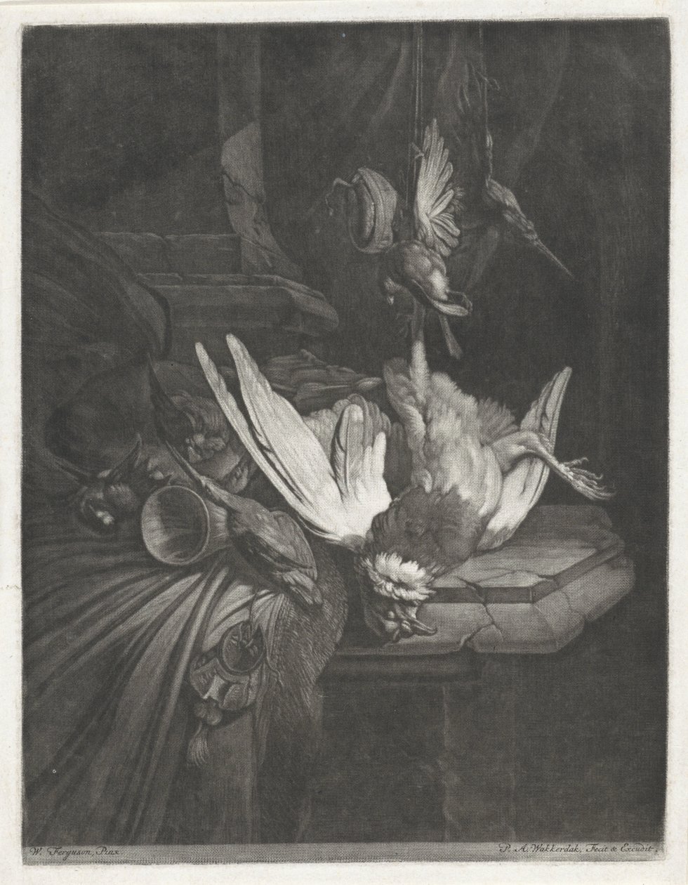 Nature morte avec volaille - Pieter Anthony Wakkerdak