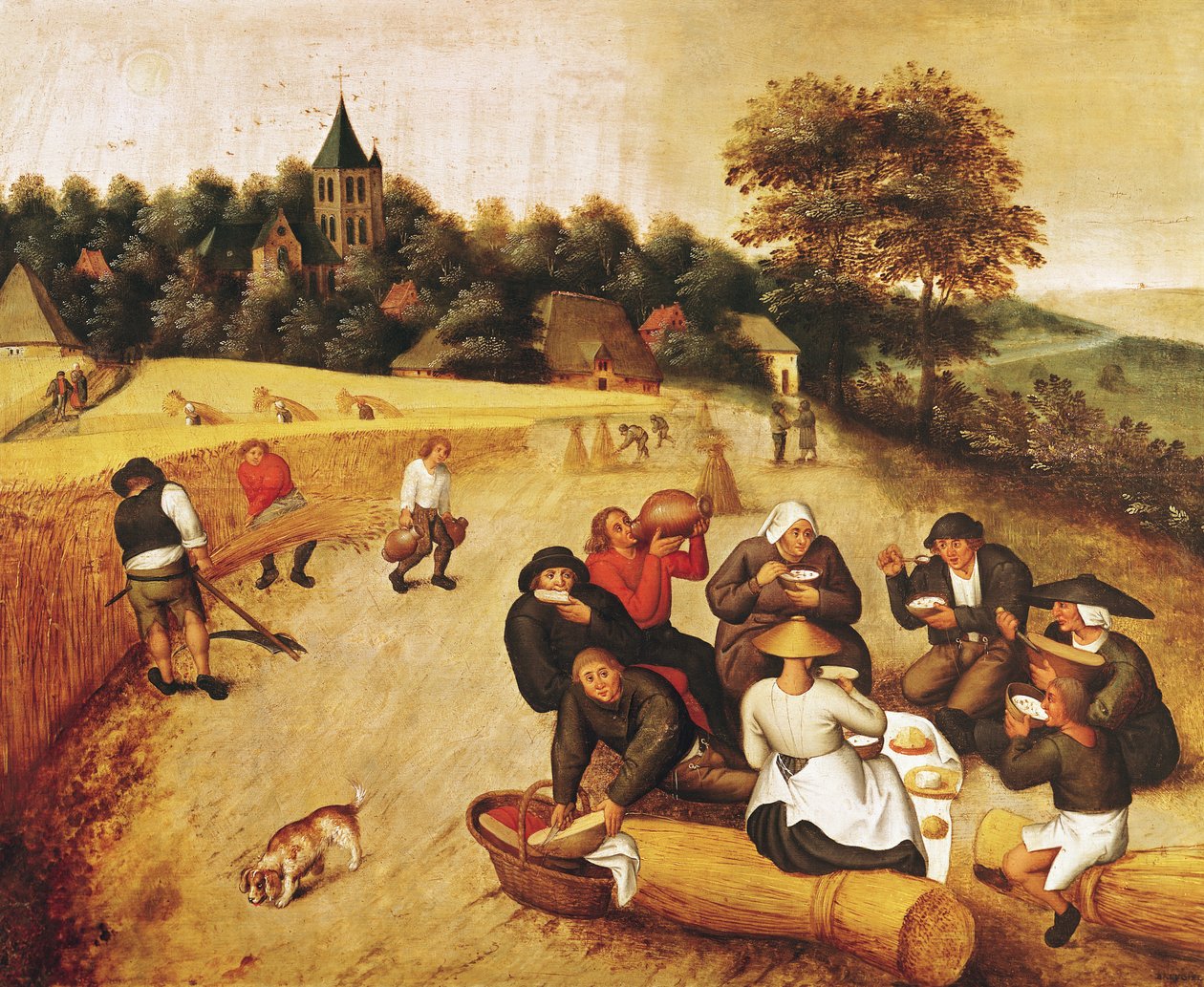 Le Repas du Moissonneur - Pieter Brueghel the Younger