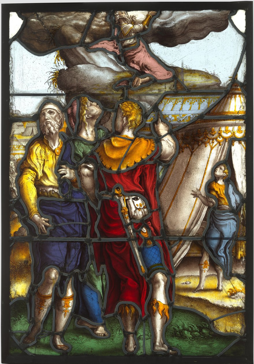 Vitre représentant Moïse sur le mont Sinaï - Pieter Coecke van Aelst (I) (circle of)