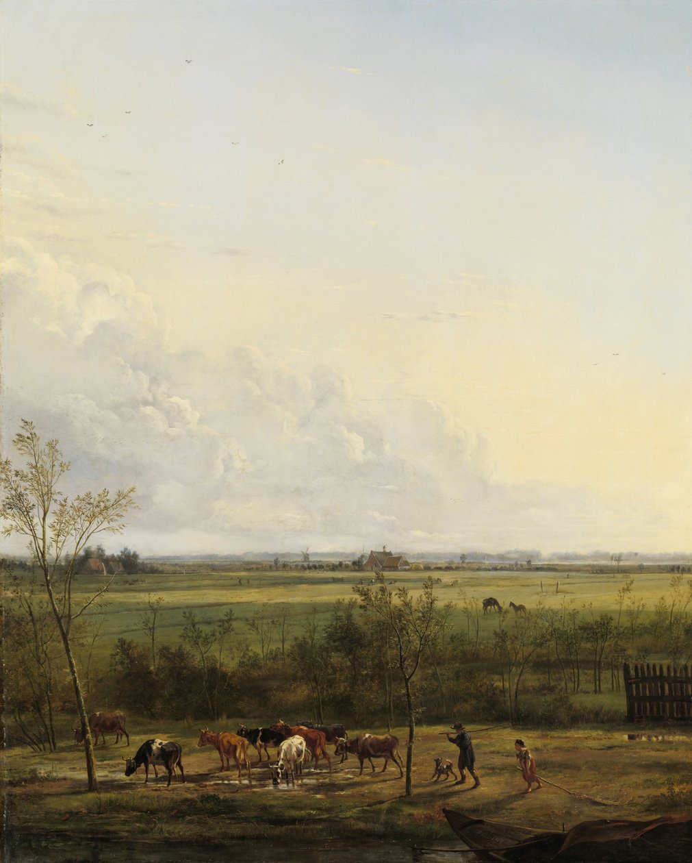 Vue lointaine des prairies à 