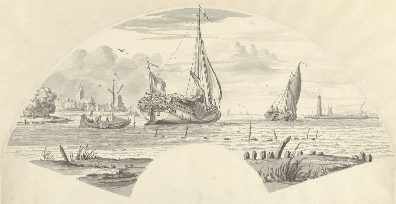 Vue de quelques bateaux sur l