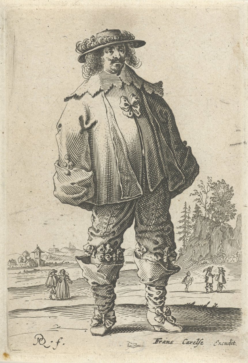 Homme en vêtements à la mode - Pieter Jansz Quast