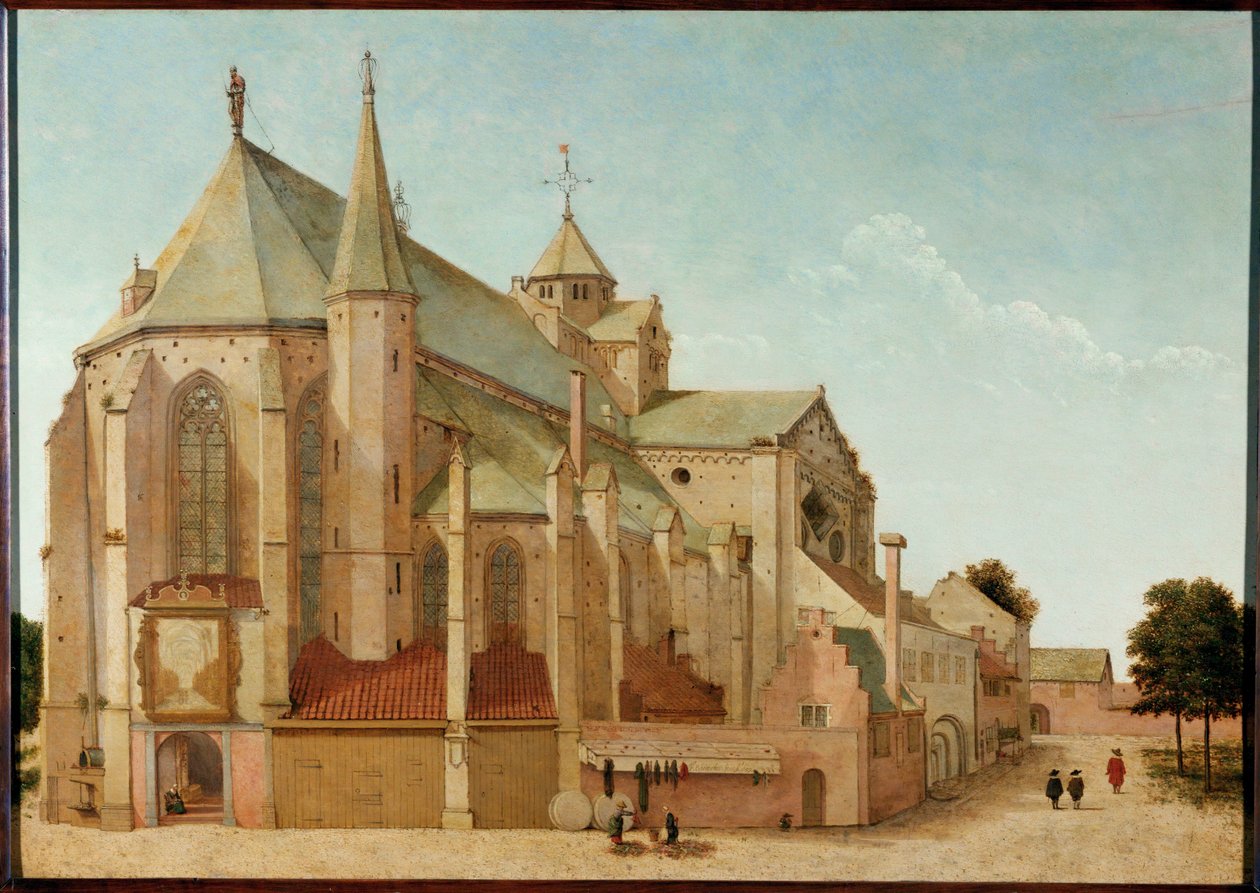Mariakerk, Utrecht, Pays-Bas (huile sur bois) - Pieter Jansz Saenredam