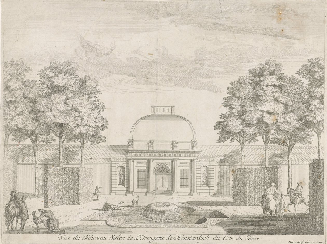 Oranjerie de Honselersdijk, vue du parc - Pieter Loofs