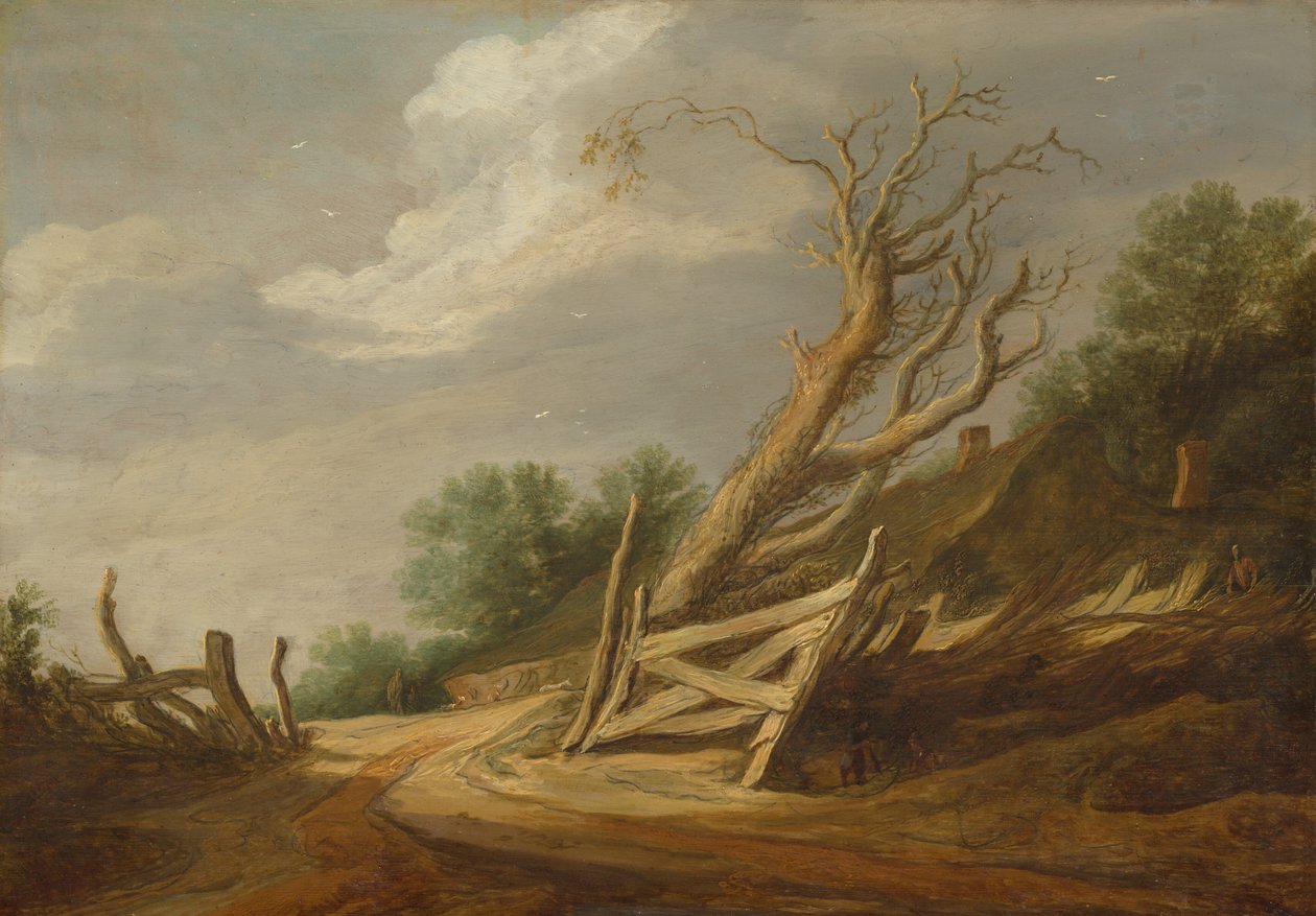 Paysage avec portail ouvert - Pieter Molijn