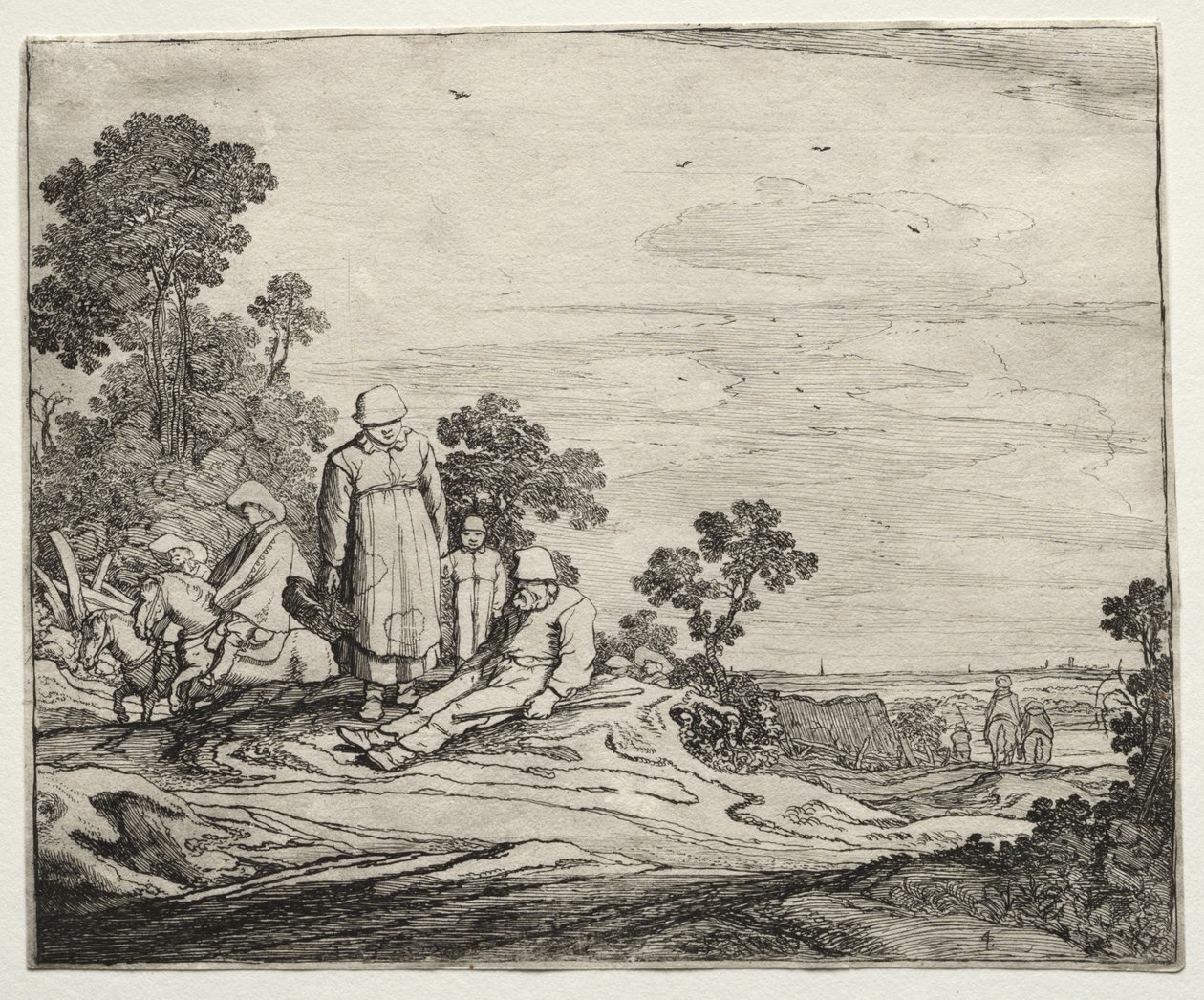 Paysage avec paysans - Pieter Molyn