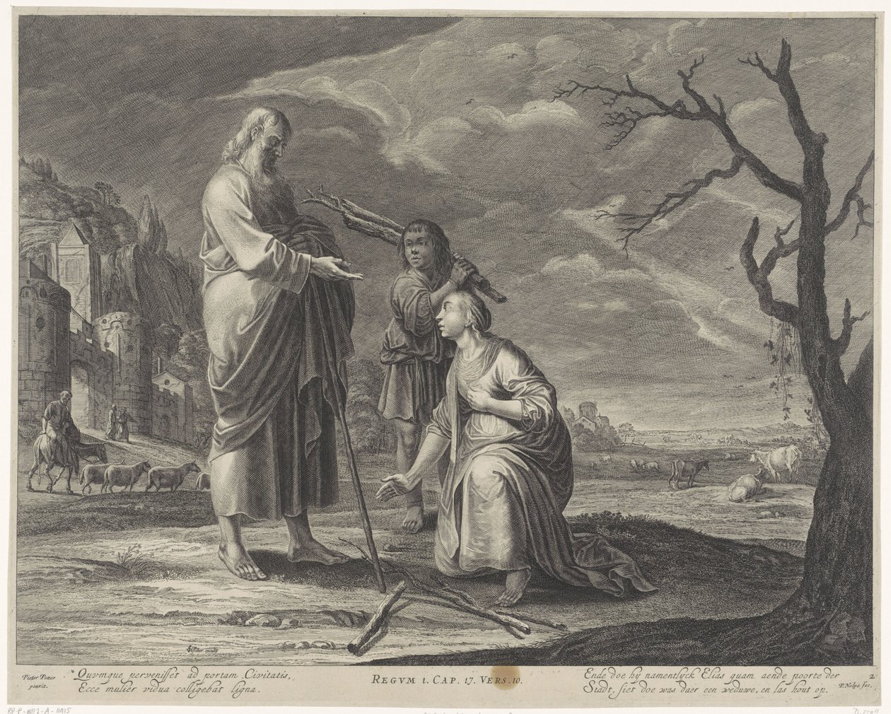 Élie et la veuve de Sarepta - Pieter Nolpe