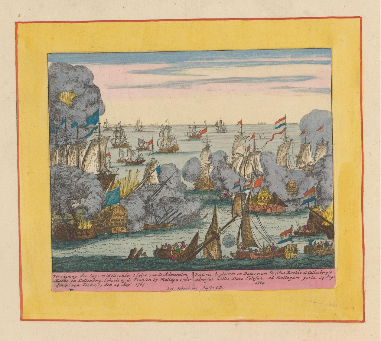 Bataille navale de Malaga, 1704 - Pieter Schenk (I)