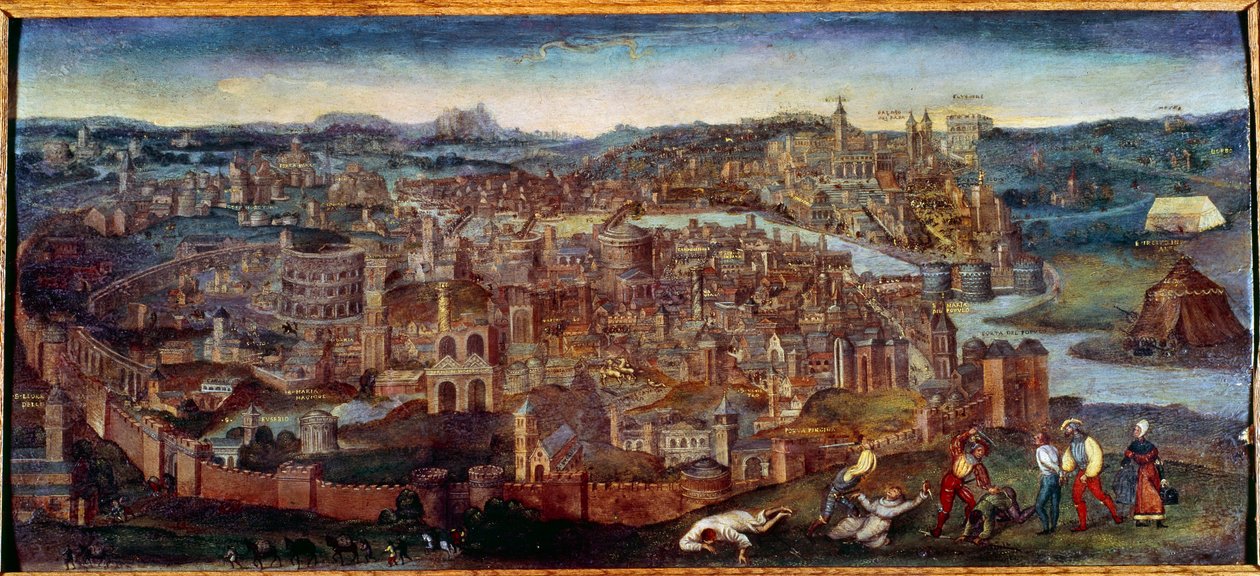 Vue de Rome - Pieter Bruegel the Elder