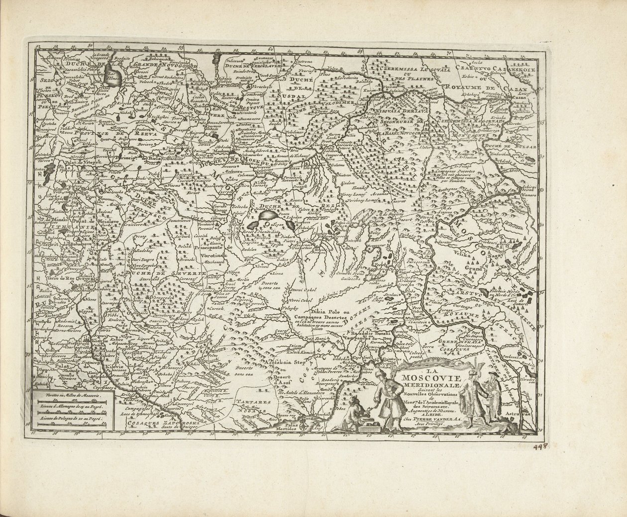 Carte de Moscovie, 1726 - Pieter Van der Aa