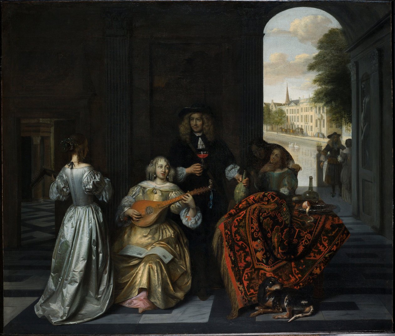 Une fête musicale - Pieter de Hooch