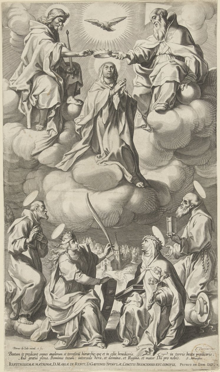 Couronnement de Marie - Pieter de Jode (I) (attributed to)