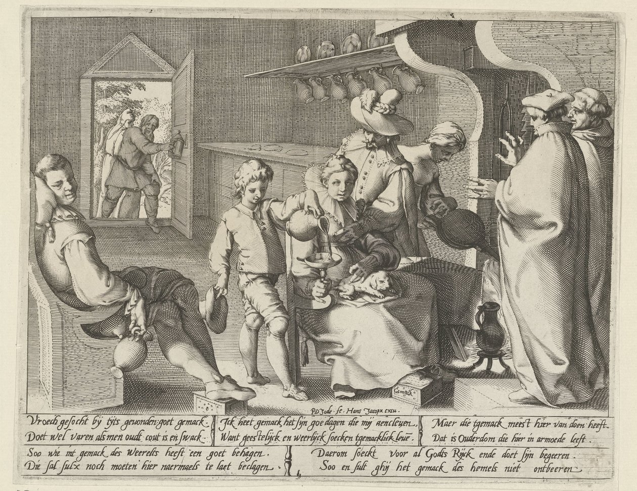 Allégorie de la paresse - Pieter de Jode (I)
