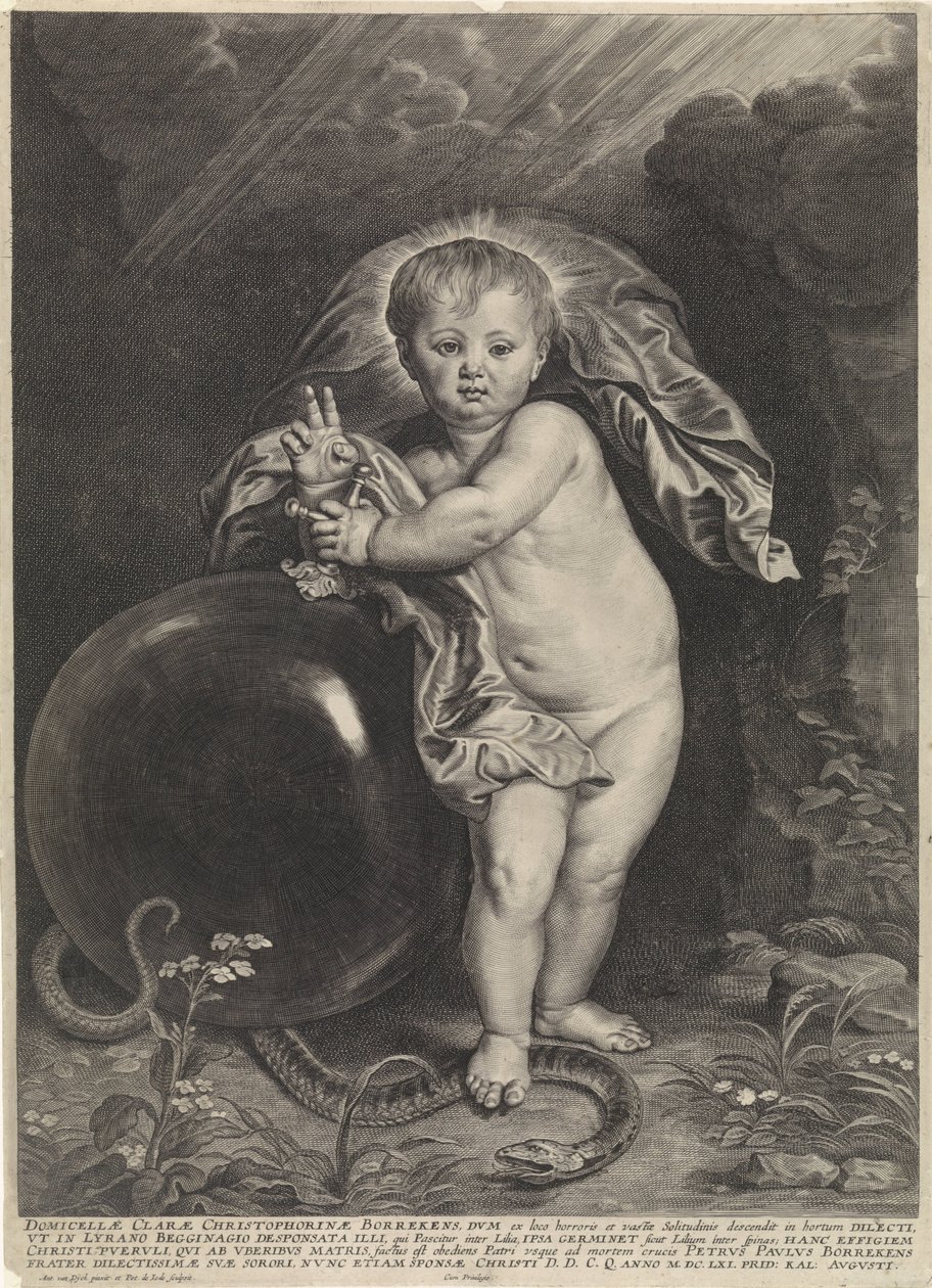 Enfant Jésus avec globe impérial - Pieter de Jode (II)