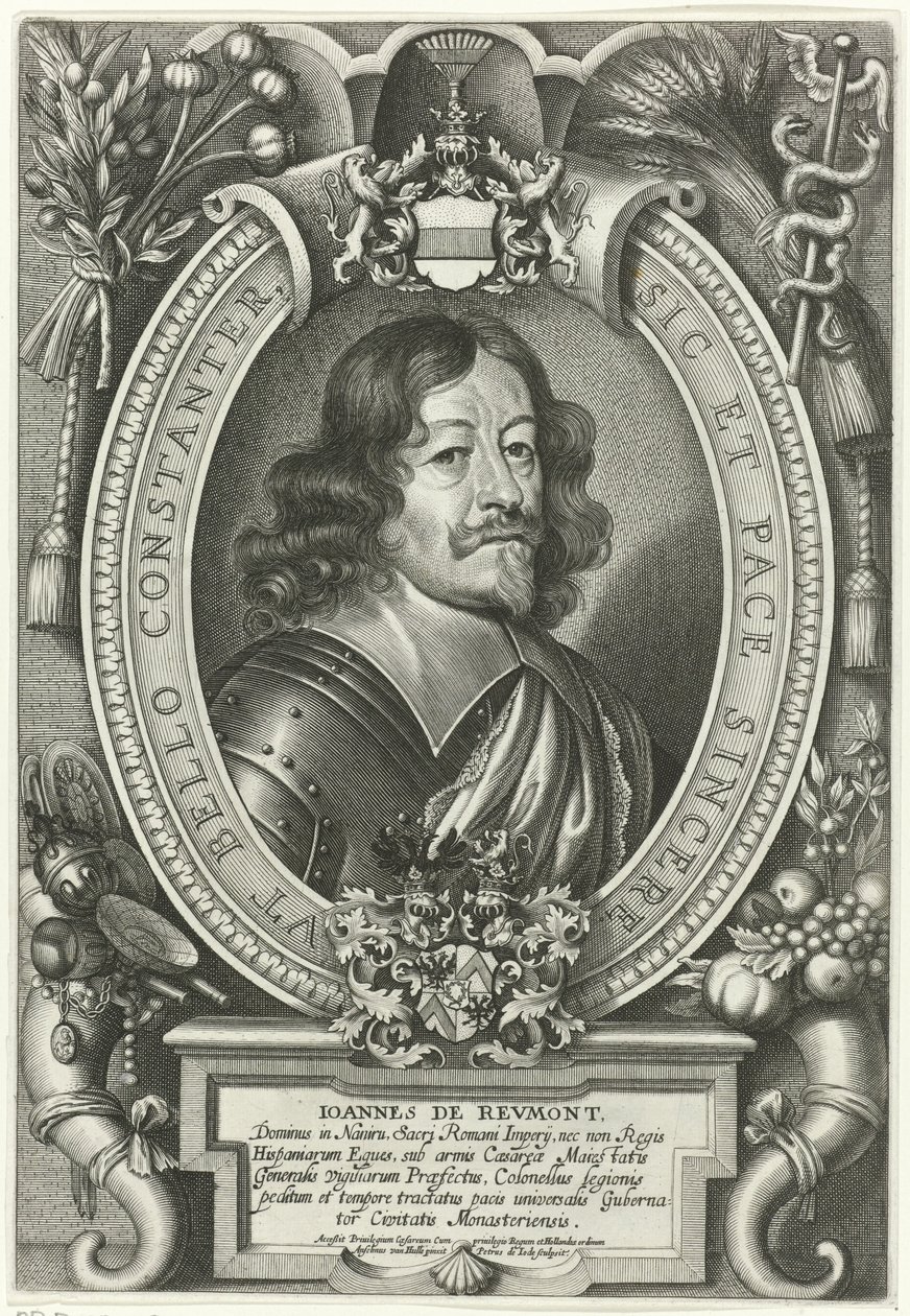 Portret van Johann von Reumont - Pieter de Jode (II)
