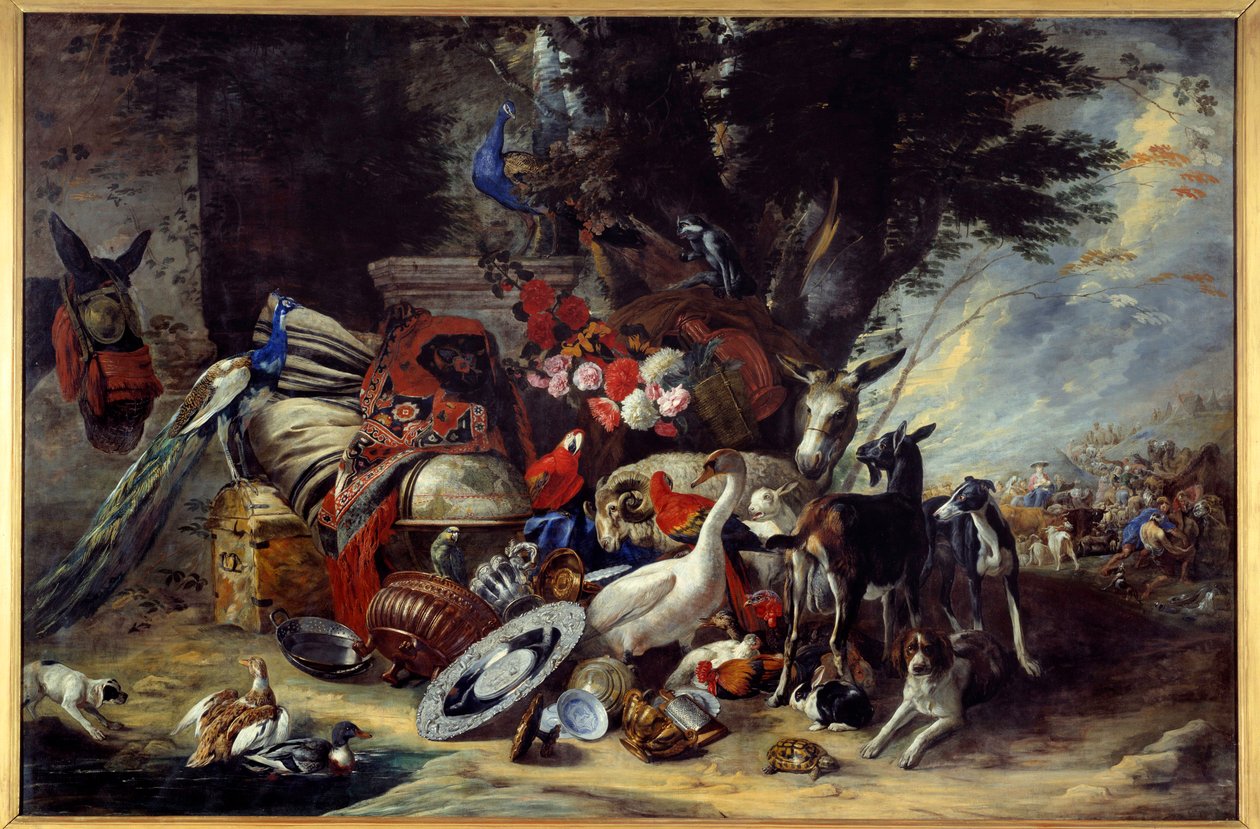 Animaux et ustensiles aussi dit Départ de Jacob pour la Mésopotamie - Pieter or Peter Boel
