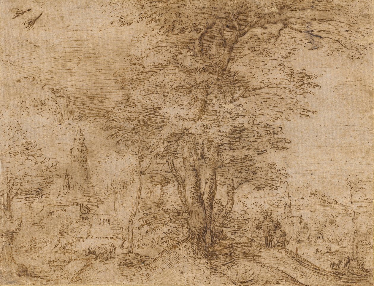 Un village avec un groupe d