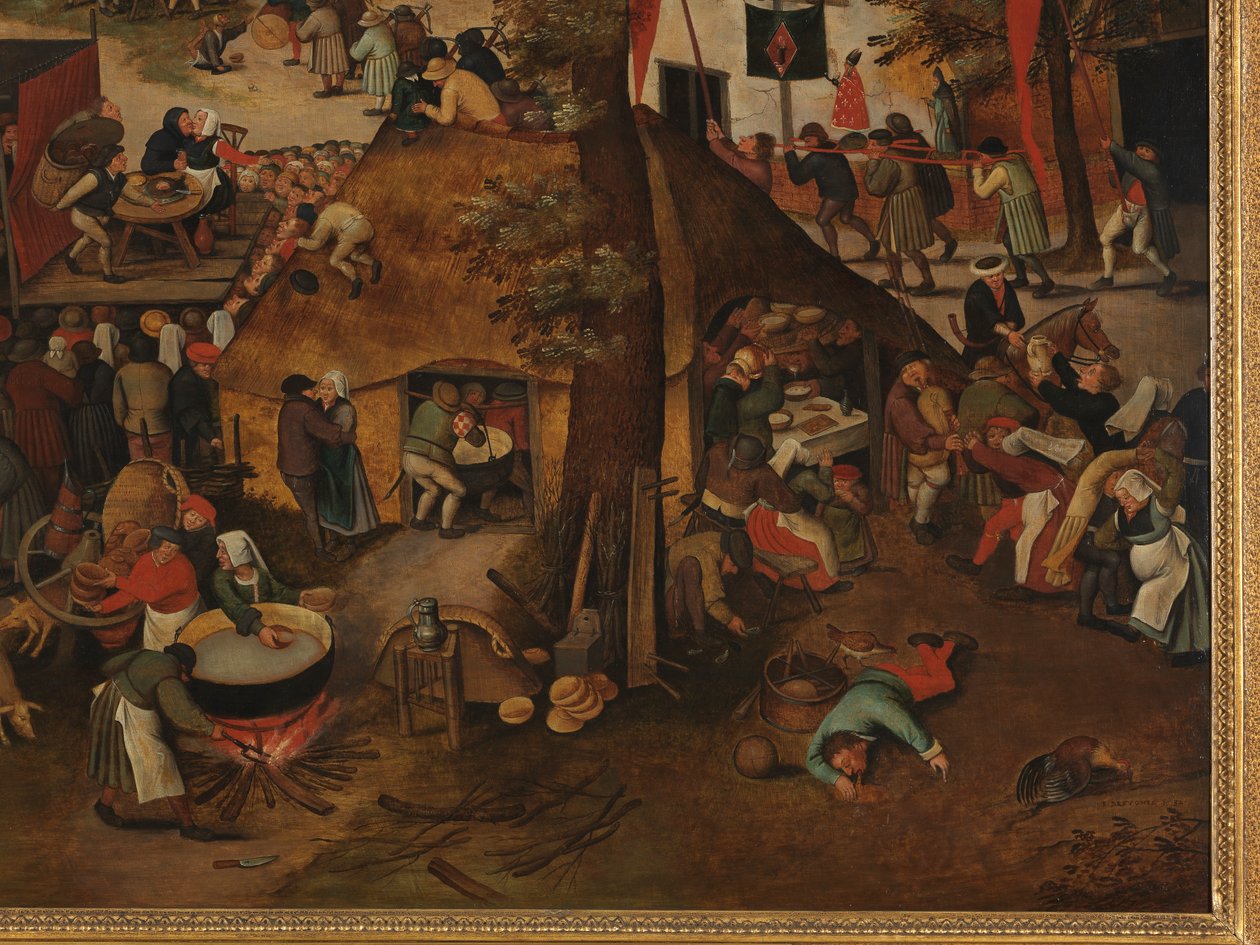 Festival de village, avec une représentation théâtrale et une procession en l