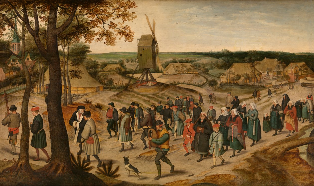 Une procession de mariage - Pieter the Younger Brueghel