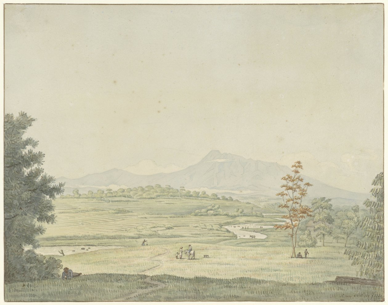 Paysage à Java - Pieter van Oort Hzn