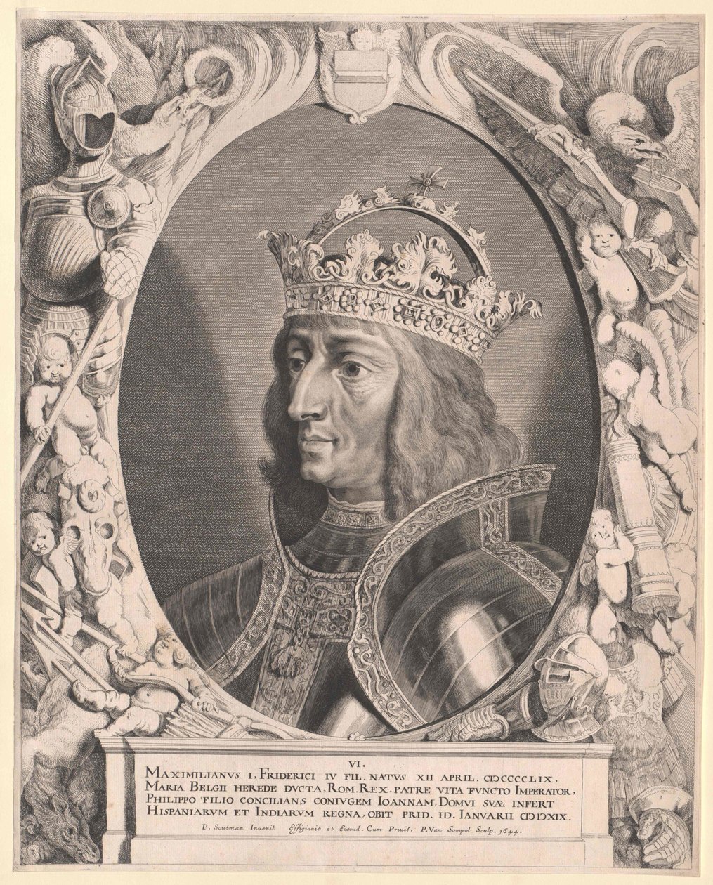 Saint-Empereur romain Maximilien I (impression) - Pieter van Sompel