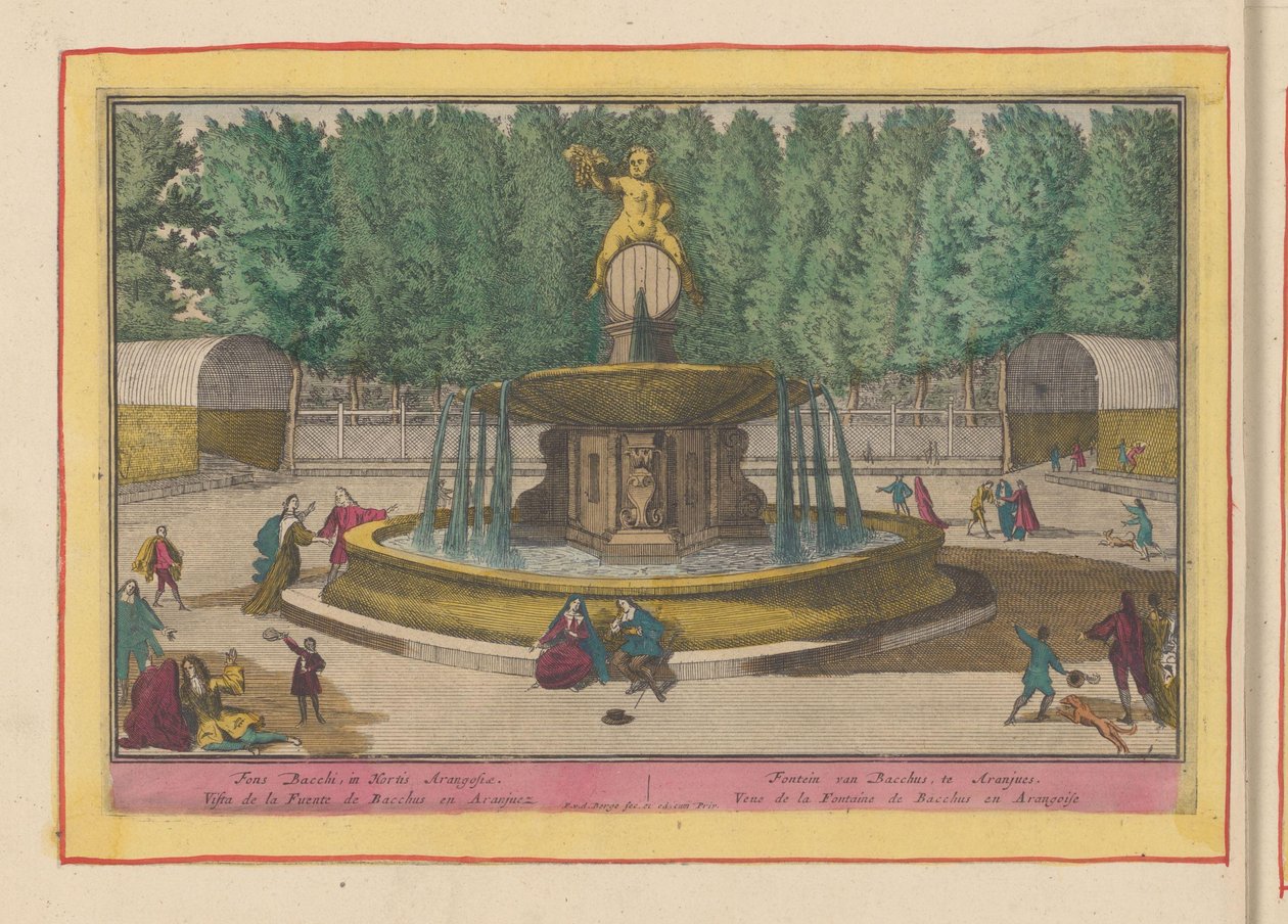Fontaine de Bacchus dans les jardins du Palais Royal d