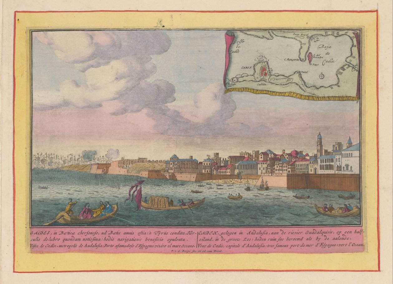 Vue sur Cadix - Pieter van den Berge