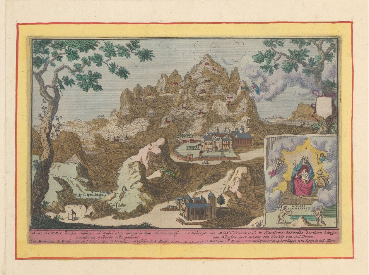 Vue de la montagne Montserrat - Pieter van den Berge