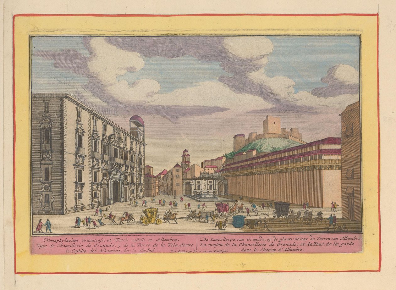 Chancellerie Royale ou Real Chancillería à Grenade (série: Theatrum Hispaniae) - Pieter van den Berge