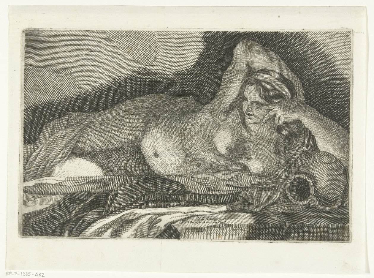 Femme nue allongée - Pieter van den Berge