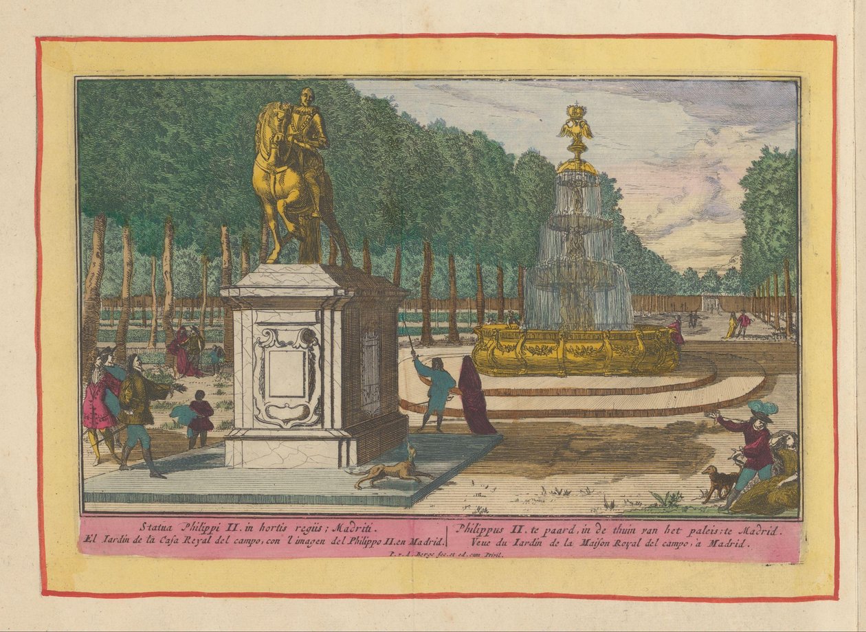 Statue équestre de Philippe II dans le jardin du palais à Madrid - Pieter van den Berge