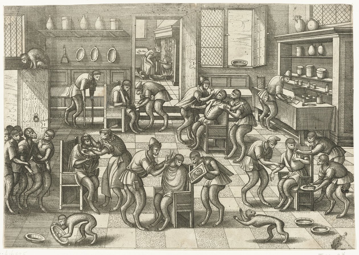 Boutique de barbier et de chirurgien - Pieter van der Borcht (I)