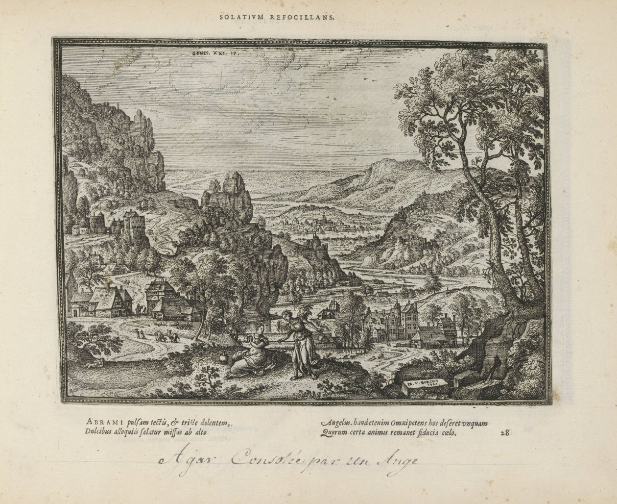 Paysage avec Agar et l