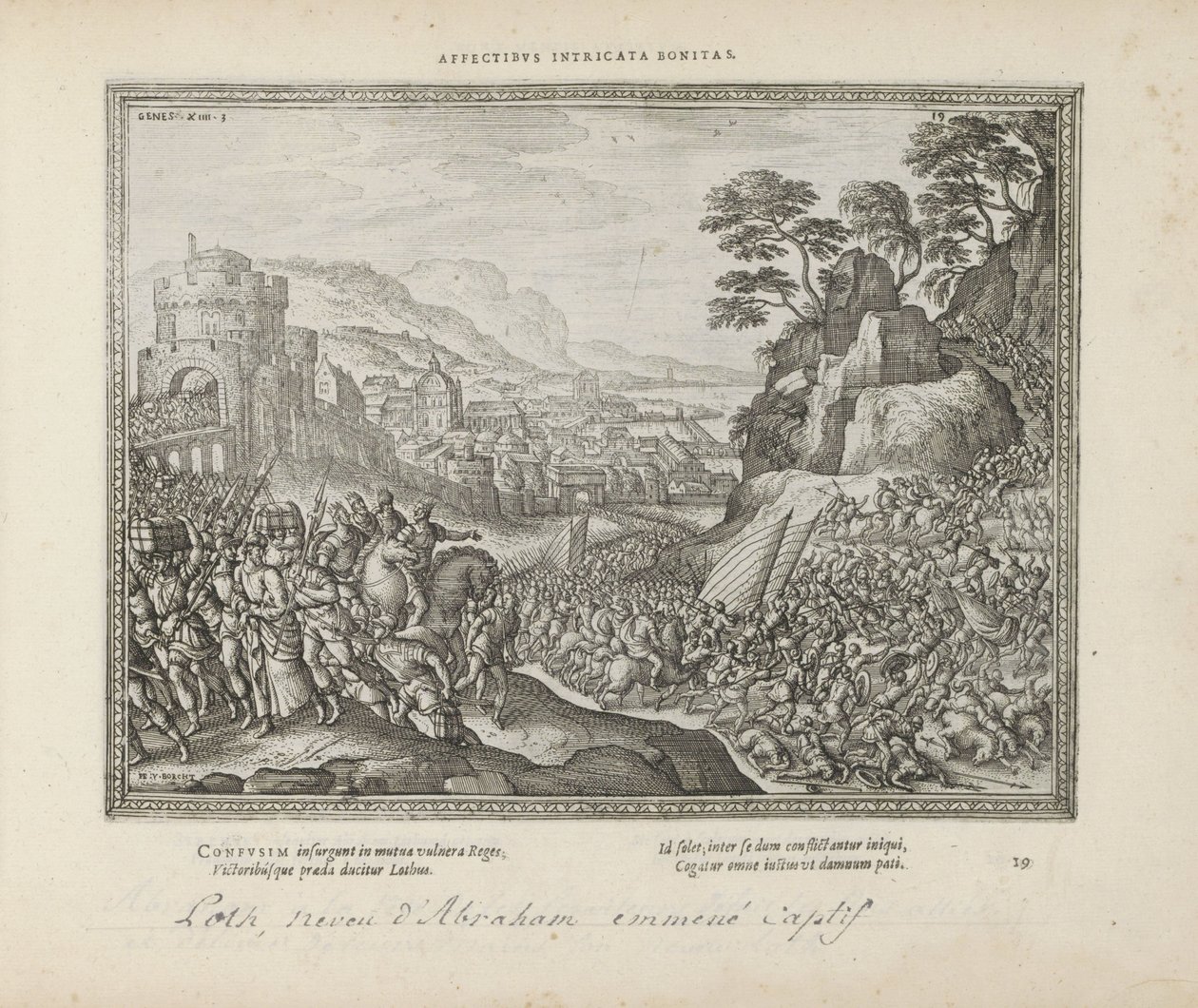 Loth emmené hors de Sodome - Pieter van der Borcht (I)