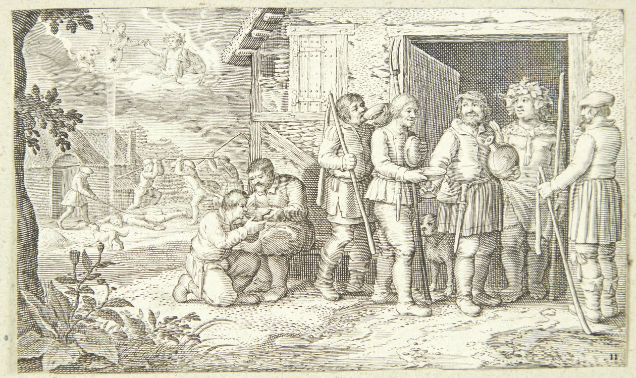 Jacob et le bétail tacheté - Pieter van der Borcht