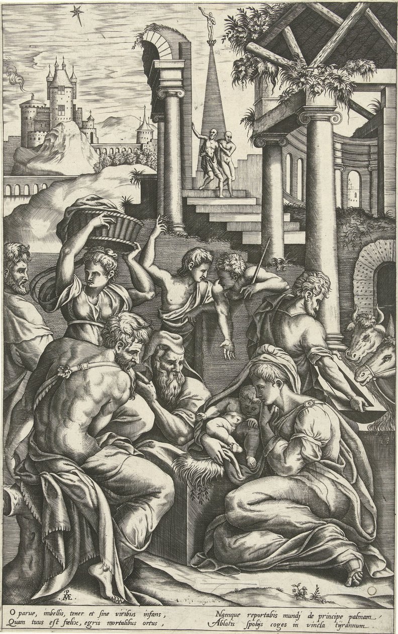 Adoration des bergers - Pieter van der Heyden