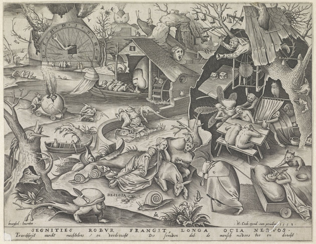 Paresse (Desidia, De zeven hoofdzonden) - Pieter van der Heyden