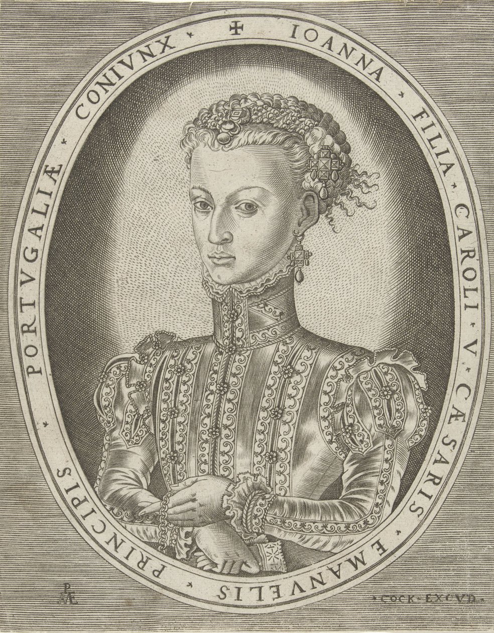 Portrait de Jeanne de Habsbourg - Pieter van der Heyden
