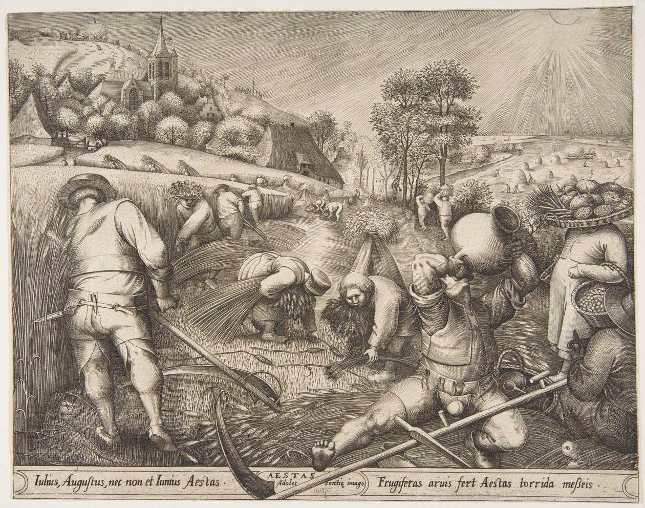 Été Aestas de la série Les Saisons - Pieter van der Heyden