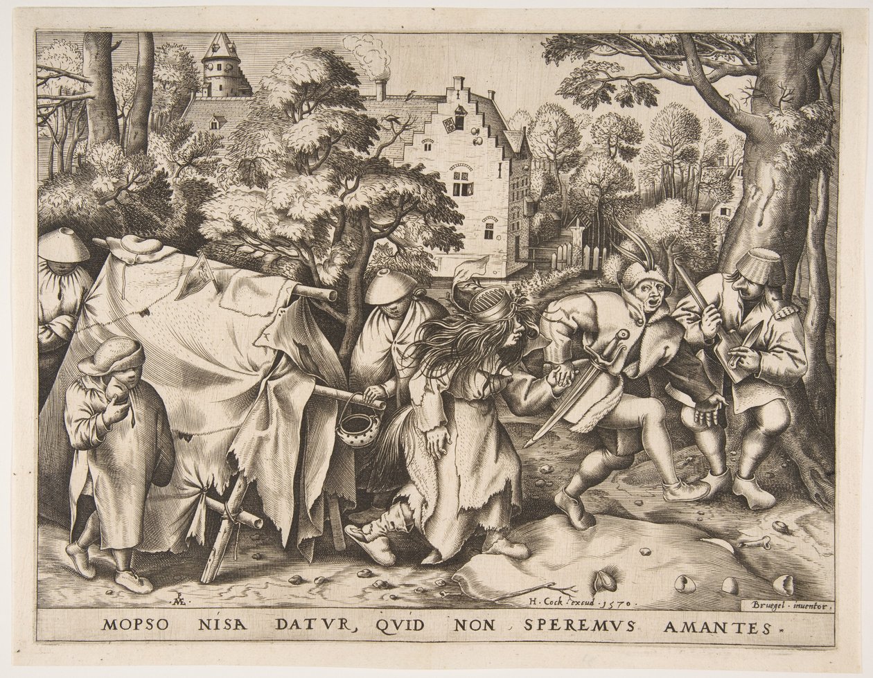 La mariée sale ou le mariage de Mopsus et Nisa, 1570 - Pieter van der Heyden