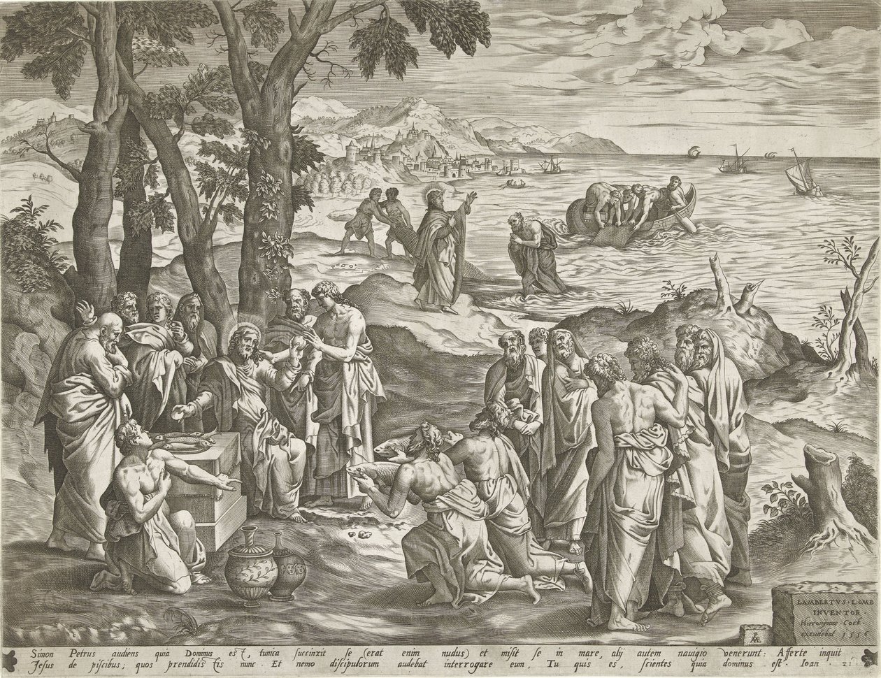 Pêche miraculeuse et multiplication des pains - Pieter van der Heyden