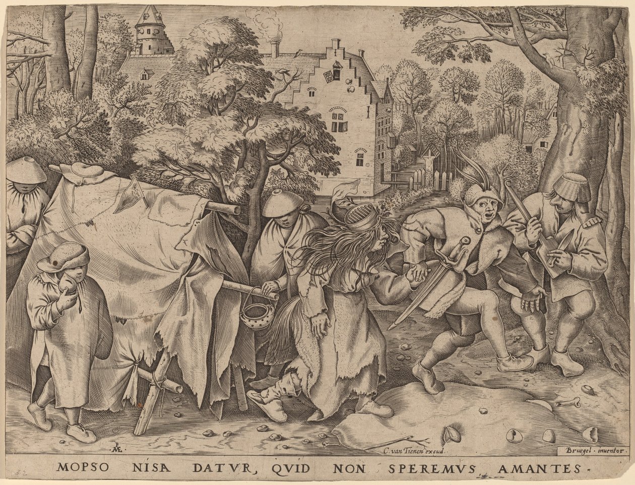 Le Mariage de Mopsus et Nisa - Pieter van der Heyden after Pieter Bruegel the Elder