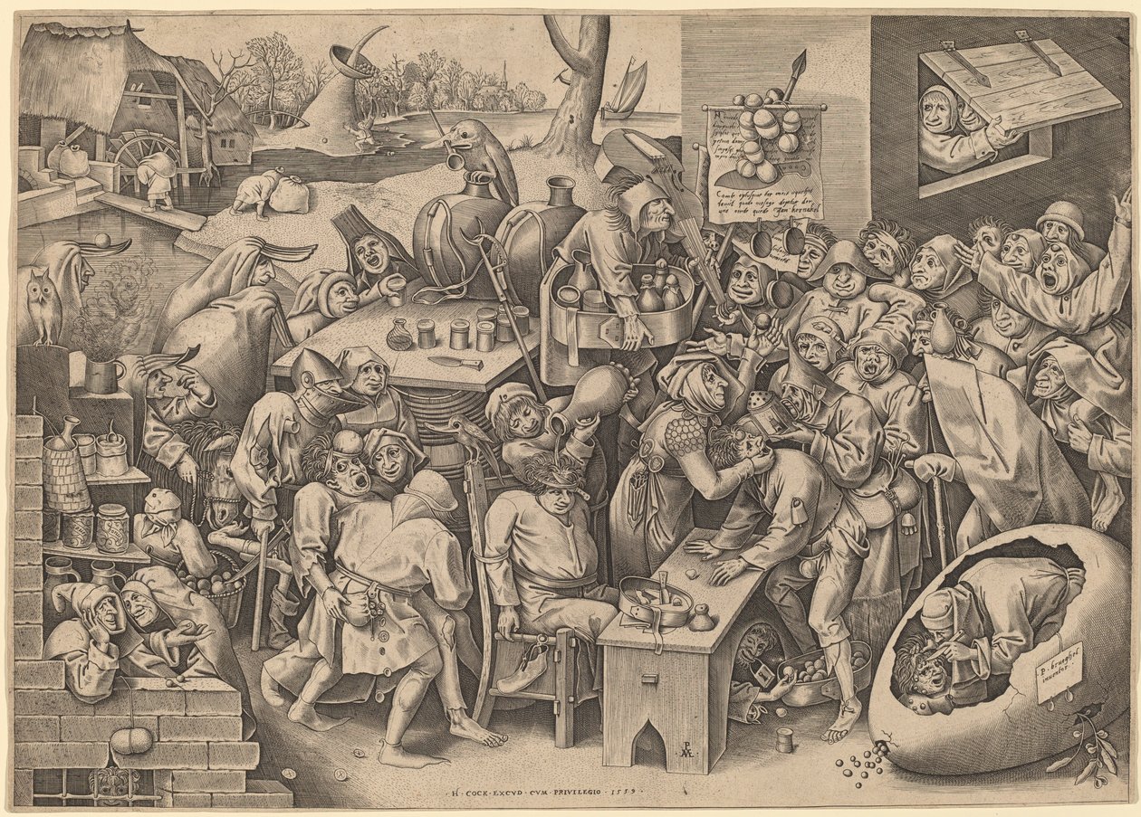La sorcière de Malleghem - Pieter van der Heyden after Pieter Bruegel the Elder