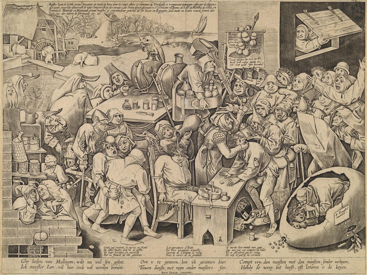 La Sorcière de Malleghem - Pieter van der Heyden after Pieter Bruegel the Elder