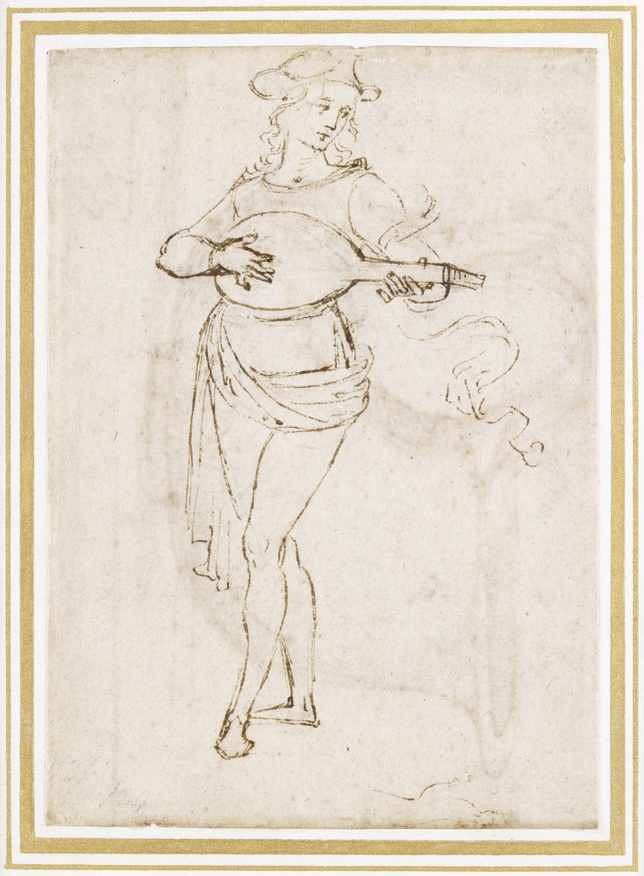 Un joueur de luth - Pietro Perugino