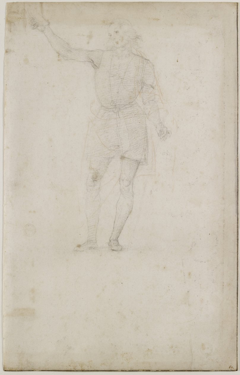 Recto : Étude pour un Saint Jean-Baptiste. Verso : Un œil, WA1846.4 - Pietro Perugino