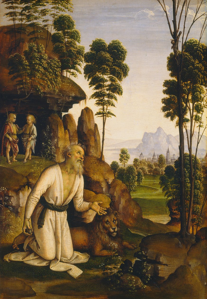 Saint Jérôme dans le désert, vers 1490-1500 - Pietro Perugino
