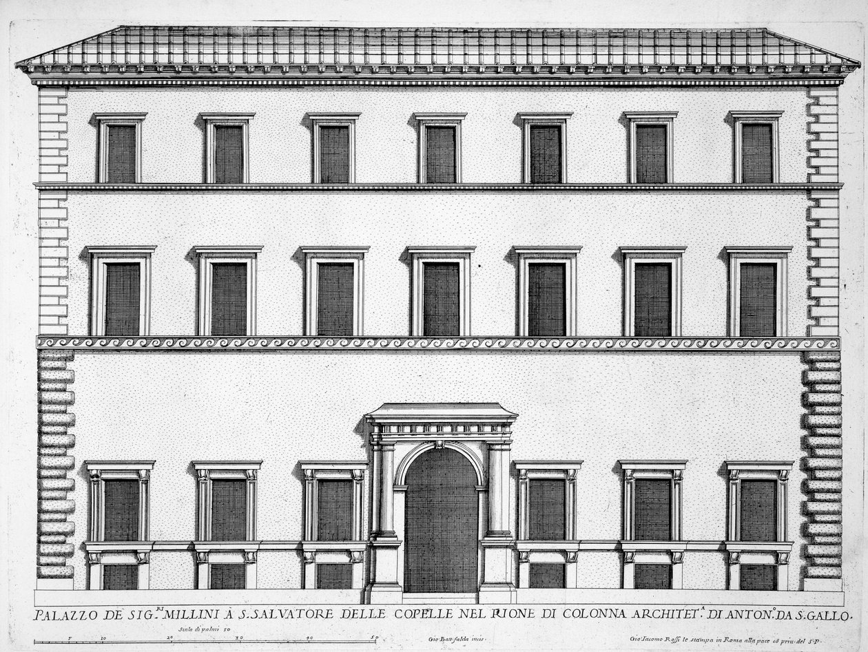 Palazzo Millini, Rome, de 